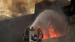 Huge Fire Breaks Out In West Delhi's Commercial Complex