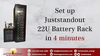 Set up Juststandout 22U battery rack in 4 minutes. #Rack #22U #18U #27U #42U #batteryrack #15U #32U