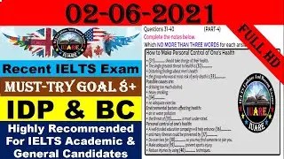 Recent IELTS Exam Listening Test With Answers | IELTS Listening Test 2021 | 02-06-2021