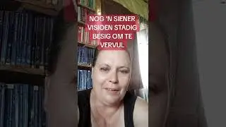 NOG 'N SIENER VISIOEN STADIG BESIG OM IN PLEK TE KOM.