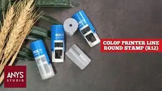 COLOP (R12) Printer Line Round Self-Inking Stamp