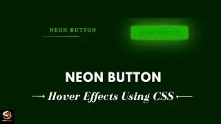 Neon Light Button Animation Effects on Hover | CSS Snake Border || Coding Tutorials