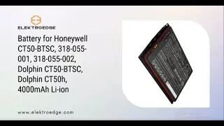 Battery for Honeywell CT50-BTSC, 318-055-001, 318-055-002, Dolphin CT50-BTSC, 4000mAh Li-ion