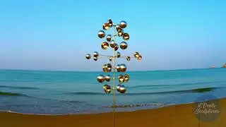 Garden Decoration Ideas | Nebulous Kinetic Wind Sculpture  By the Sea , Morning Breeze, Italy