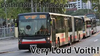 [SMRT]VERY LOUD VOITH D863.3 Kickdowns - TIB1222C On 912A (Mercedes Benz O405G Hispano Habit)