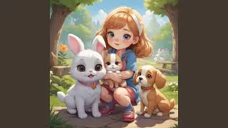 Kitty, rabbit and doggie, always be a friend