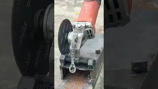 homemade metal cutter using grinder #homemadetools #metalcutter #tools
