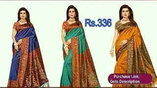 #online #store #shop #shopping Indira Designer Women's Art Mysore Silk Saree With Blouse😍