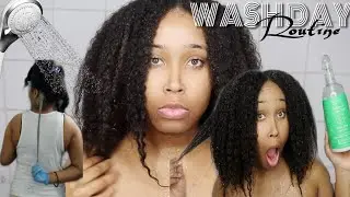 MY WASHDAY ROUTINE START TO FINISH 💦 2021 | MY HAIR IS AT BRA-TRAP LENGHT NOW OMG | MSNICOLEASHLEY