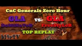 Command & Conquer Generals: Zero Hour 1.04 - GLA vs GLA - TOP REPLAY