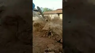 Strike On The Soil Mold//Slow Motion View//How To Break The Lump Of Clay