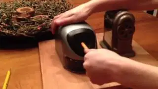 Staples electric pencil sharpener vs Boston 55 manual penci