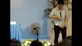 Argel Ramos ( table napkin folding competition - FWEX 2011) Lyceum of Philippines, Batangas