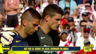 El debut de Axel Werner en Boca ante River
