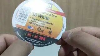 3M Isolasi Scotch 35 Vinyl Electrical Tape White Putih