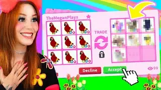 Trading SUPER RARE PARROTS AND NEON PARROT in ADOPT ME in Roblox 2023