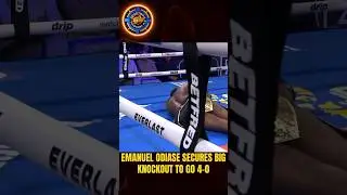 Emanuel Odiase Records BIG KNOCKOUT‼️🥊💥 #boxing #shorts #news #highlights #fyp #foryou #viral