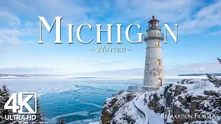 Michigan 4K | Winter Wonders &ndash; Snowy Forests, Frozen Lakes & Majestic Midwest Landscapes