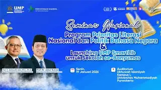 LIVE: Seminar Nasional Program Prioritas Literasi Nasional & Politik Bahasa Negara, 19 Januari 2026