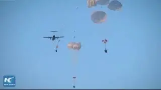 Stunning capacity of China's airborne troops