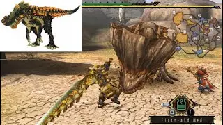 [MHP3rd HD ver] Great sword vs Barroth - Monster Hunter