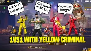 Random Yellow Criminal Player Challenge Me 1vs1|| Team pepsi gaming 😍