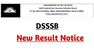 DSSSB HEAD CLERK 46/21 RESULT ( Link in Description )