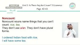 unit: is there any ice cearm? 3 Grammar - اللغة الإنجليزية - ثاني متوسط