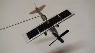 Solar Flier. Desktop Solar Powered Airplane with On Board video Cam