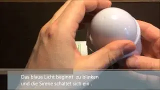 Drahtlose LED- Signallampe (Empf&auml;nger ZJ 22C) mit Alarm Funktion