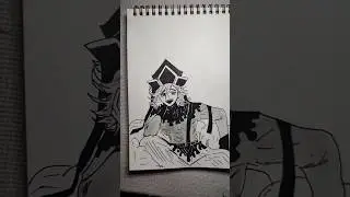'' Doma Upper Moon ❄️ | Demon Slayer Fan Art #shorts