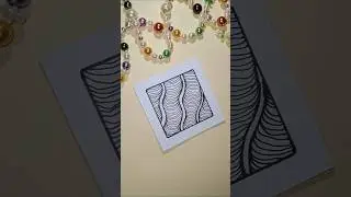 zen-pattern #32 | zentangle pattern series | simple zen-drawing