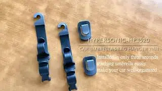 Hypersonic Car Seats Umbrella Hooks Hangers Holder HP3520 #hypersonic #carorganizer #carhook #hanger