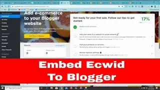 How to properly embed ecwid store to blogger | Ecommerce master class