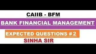 CAIIB BFM Expected Question Part 2