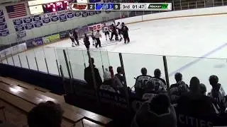 Steele County Blades Vs  Minnesota Moose Line Scrum 2-1-20