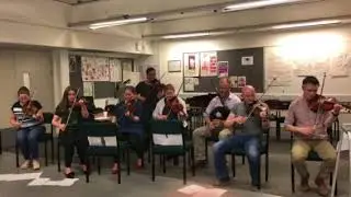 Glasgow Folk Music Workshop. Improving Beginners end of term tune set.
