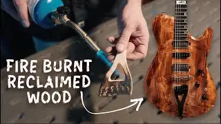 Modified Japanese Wood-Burning Technique Used In Custom Born Guitar