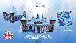 Official Disney Frozen 2 Playground Inflatable | Bounce and Slide Combo | Magic Jump, Inc.