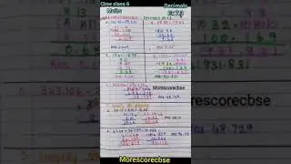 Cbse class 6 | Maths | Decimals Ex 7.3 | #class6 #cbse #numbers #mathsolution #grade6 #decimals