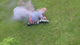 Potter Wedding Party - smoke bombs from drone - 5/29/21