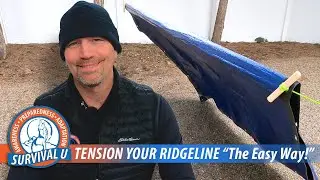 Round Turn and Two Half Hitches to Tension Your Shelter Ridgeline