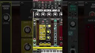 How to create a wind effect with a #synth #sounddesign #synthesizer