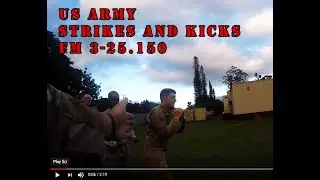US Army Training: Strikes, Punches & Kicks
