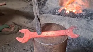 The Made Leather Cutter Knife Making// Blacksmith// #Blacksmith #viralvideo #youtube 