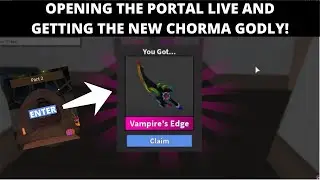 OPENING THE MM2 HALLOWEEN PORTAL LIVE AND GETTING THE NEW CHROMA GODLY! | MM2 HALLOWEEN UPDATE 2020