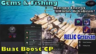 Bless Mobile. UP Level Gems dari Common ke RARE. Fishing ngabisin Energy buat dapetin FREE RELIC