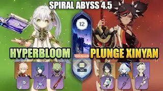 C0 Nahida x C6 Xinyan | New! Spiral Abyss 4.5 | Genshin Impact | Floor 12 9 Stars