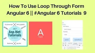 How to use loop through form in angular 6 || 