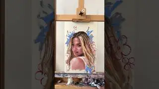 Ich male Julia Beautx in nur 2 Stunden! 👀🌸 ​⁠@JuliaBeautx #kunst